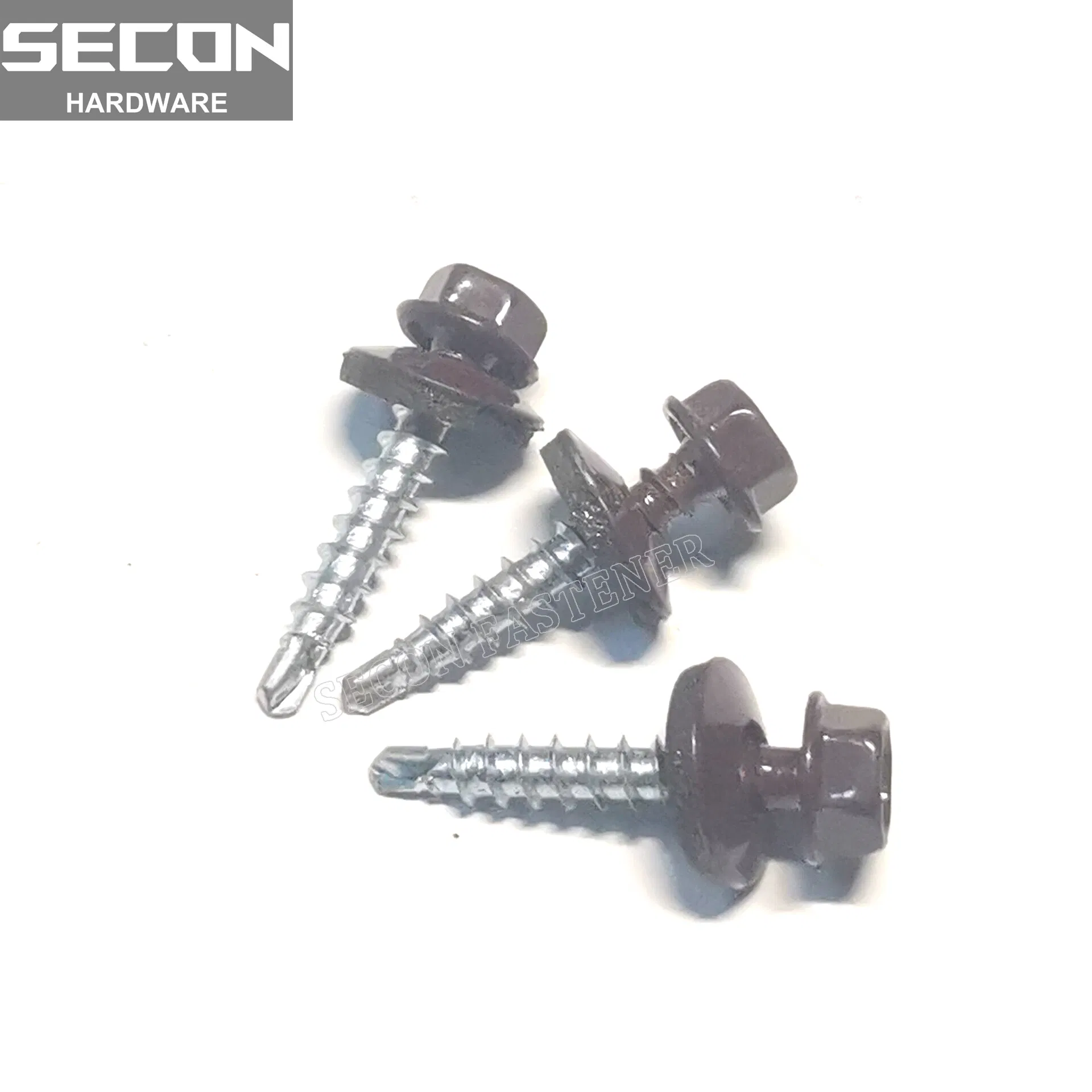 Made in China DIN 7504 Roofing Screw Uni 8117 DIN7504K Roofing Screw with Washer Pained Carbon Steel Bi-Metal Screw Self Drilling Screw