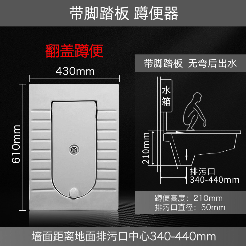 Hot Sales Rectangle Shape Squatting Pan Toilet with Cover Bathroom Sanitary Ware Toilet Wc Squat Pan Ceramic Squatting Pan