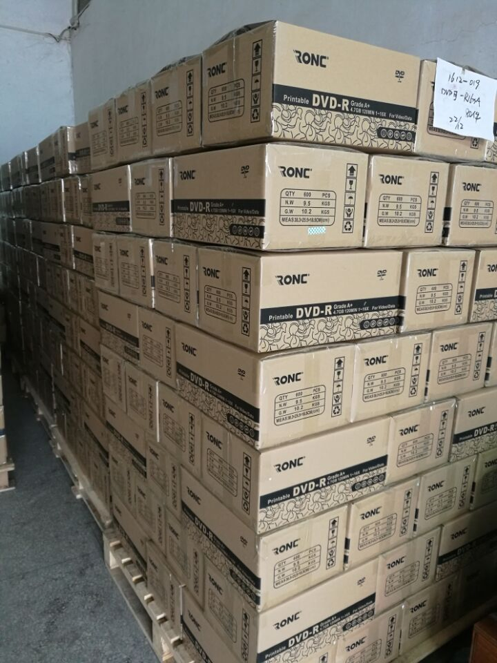 DVD-R диски 4.7GB, 16x, Grade A+ (50 шт.)