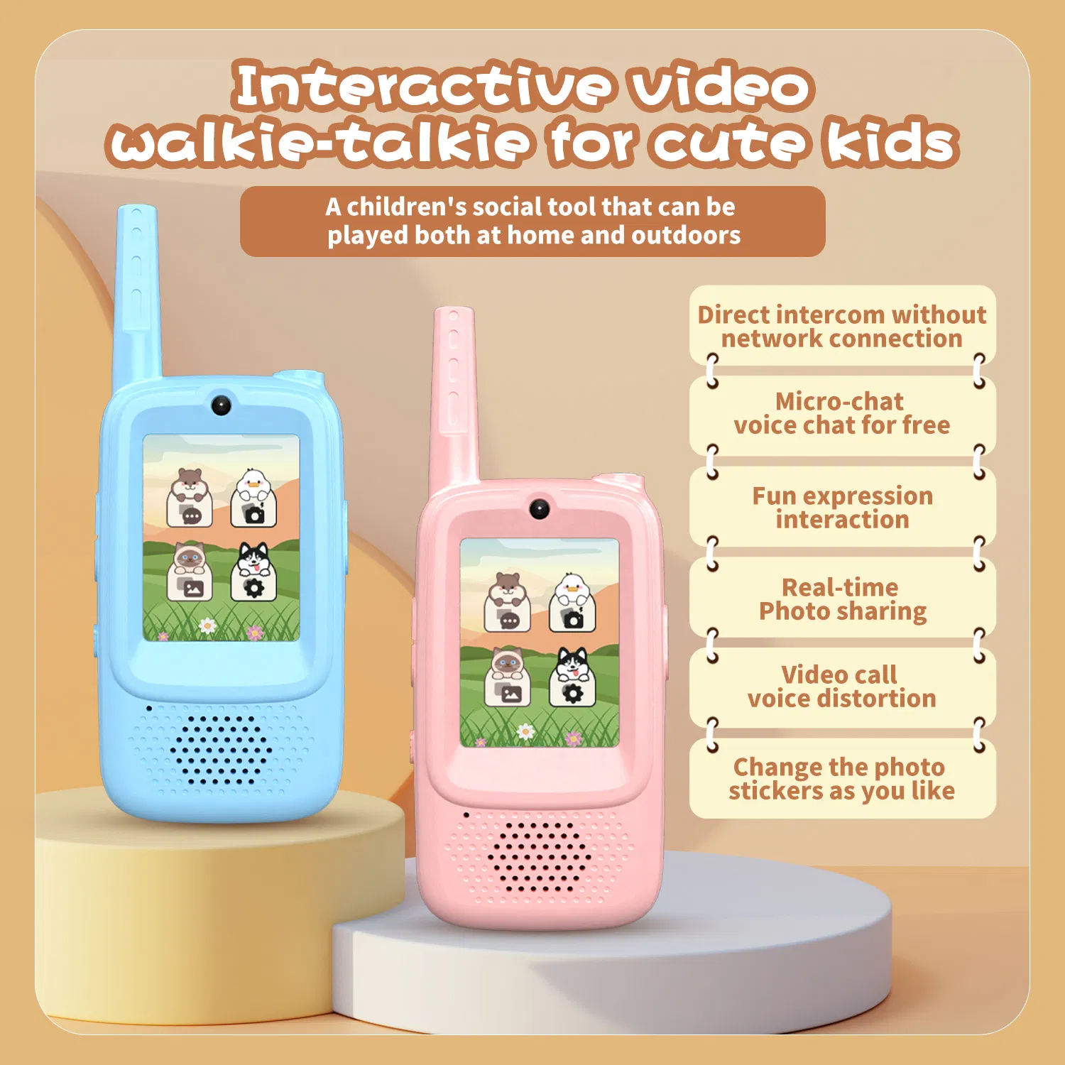 Best Video Walkie Talkies for Kids Video Intercom Take a Photo Toy