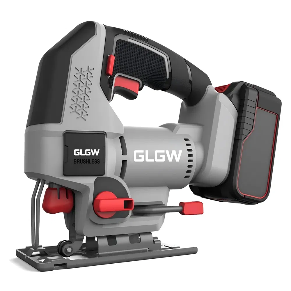 Glgw Cordless Flat Jig Saw Machine Wood Cutting Machine Woodworking Small Curve Cutting