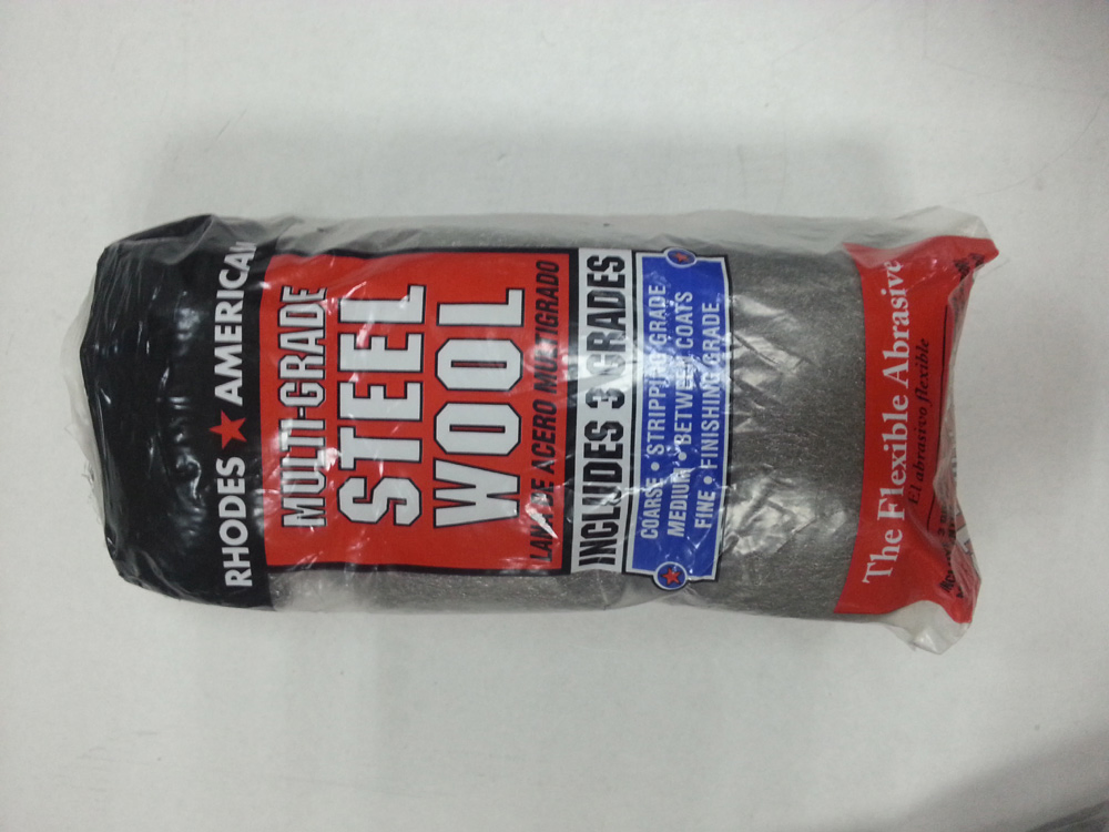 Стальная вата 00000# для очистки металла и удаления краски