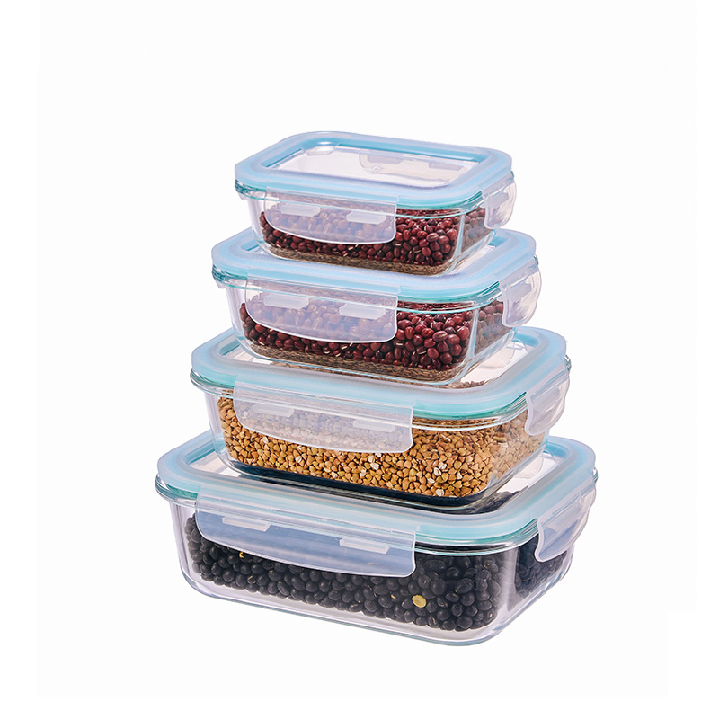 Glass Food Storage Containers with Airtight Snap-Locking Lids - BPA-Free, Leakproof & Stackable, Food Containers, Storage Box, Hot Lunch Box with Great Price