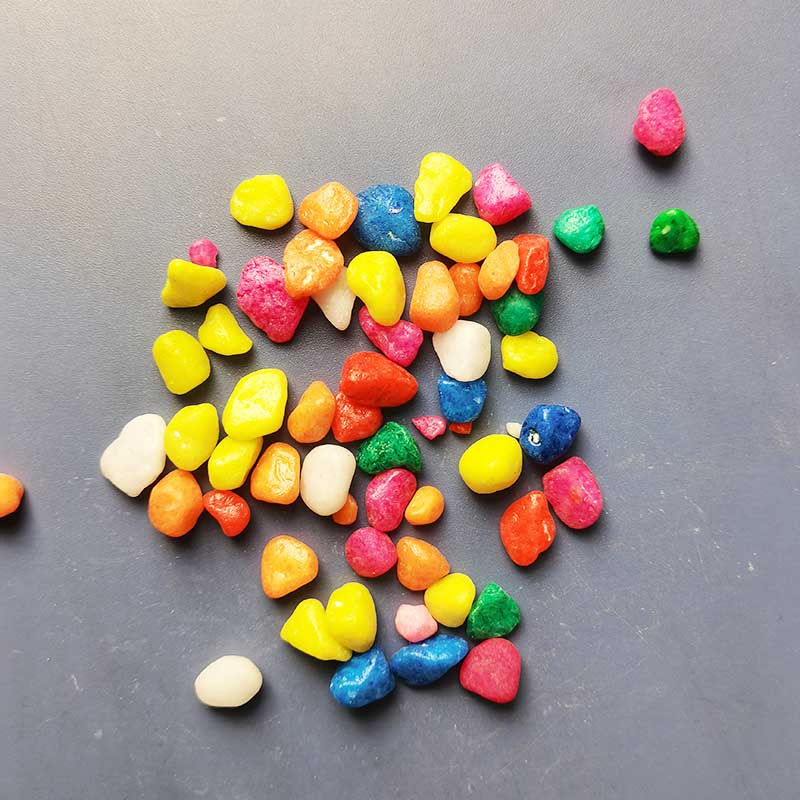 Manufacturer's Natural Stone Colored Gravel Artificial Landscape Pebbles