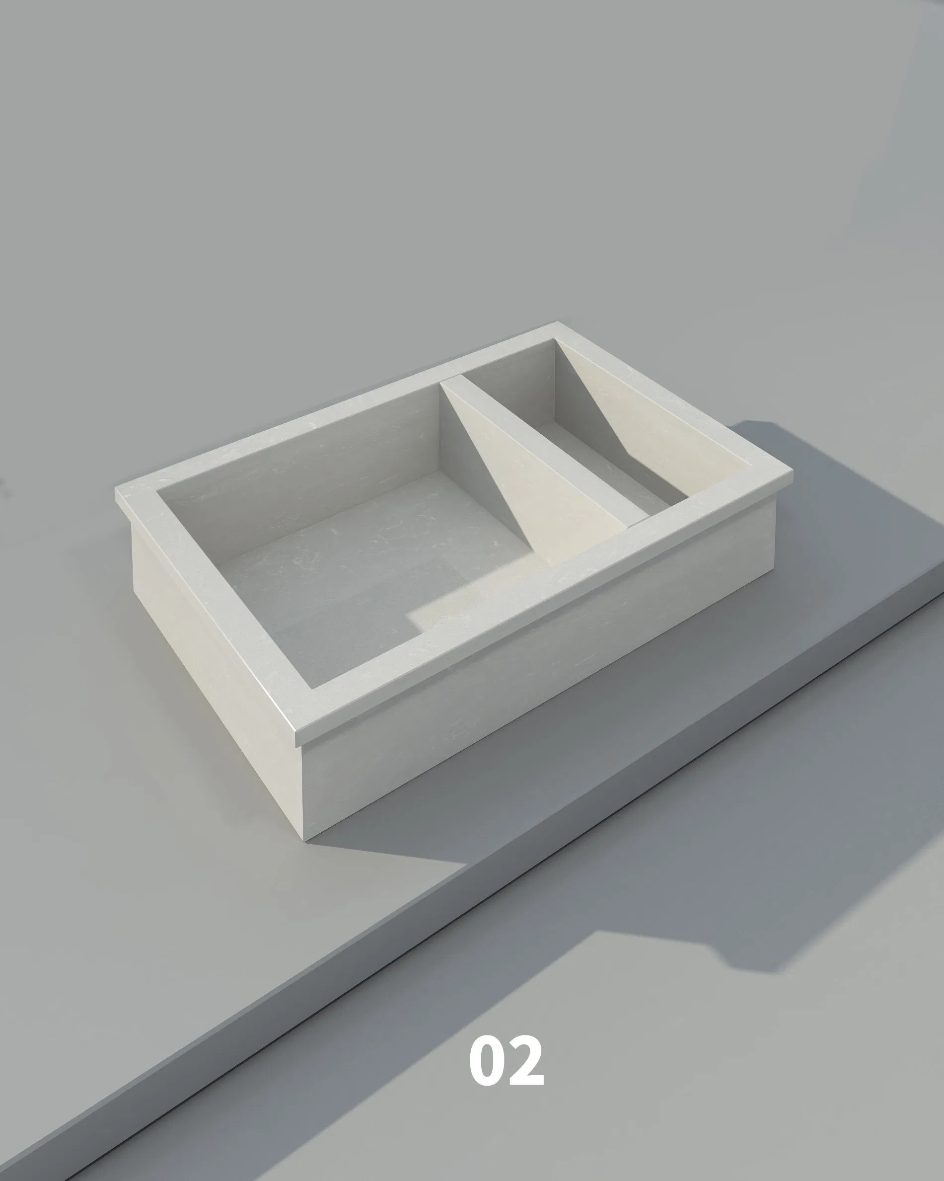 Bathroom Shelf Artificial Quartz Stone Recessed Shower Bathroom Niche