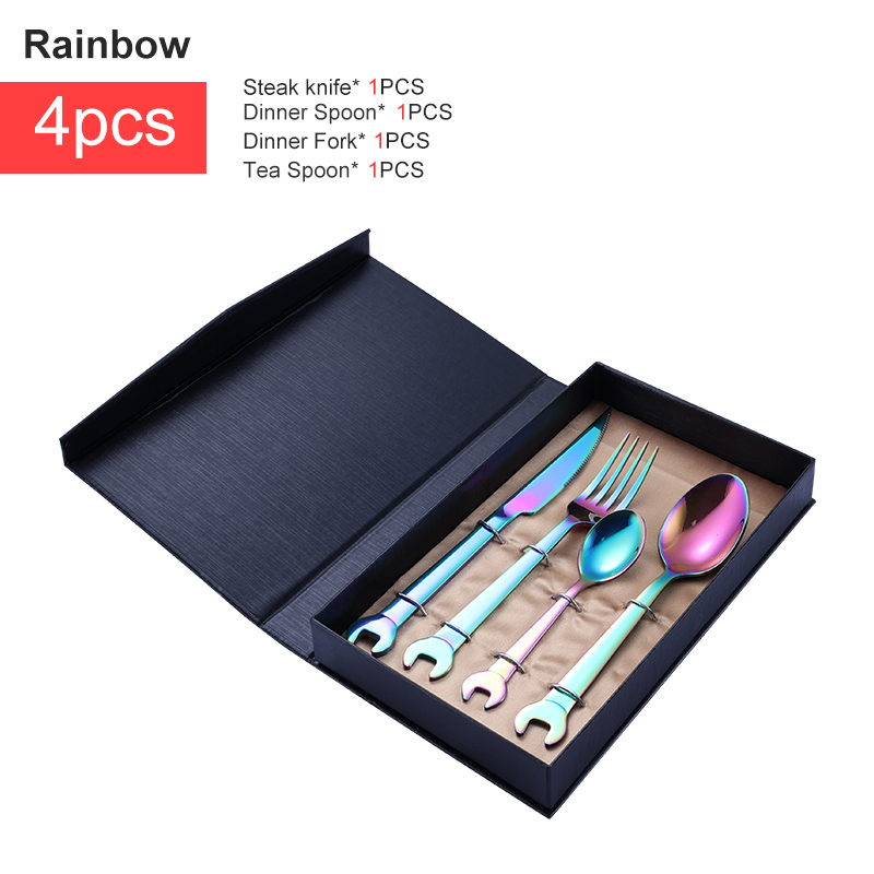 Creative Tableware 18/10 Stainless Steel Cutlery Set with Mirror Polish