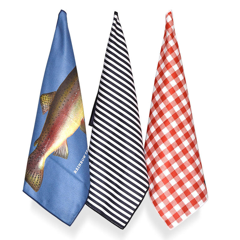 Wholesale Microfiber Kitchen Dish Waffle Towel Comfortable Eco-Friendly Soft Hand Towels