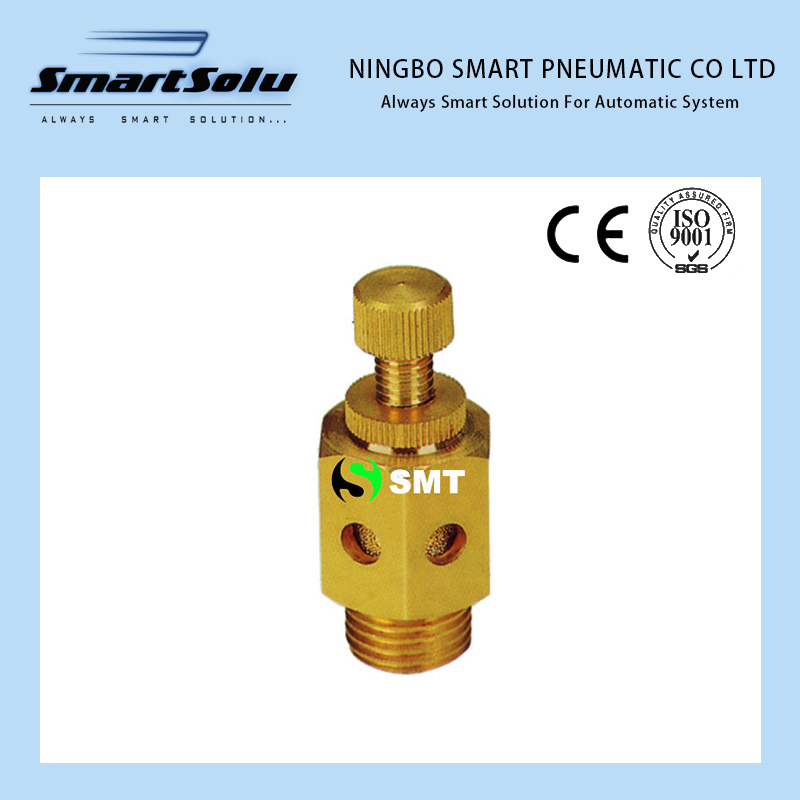 Пневматический глушитель выхлопа A Type, медный/латунный