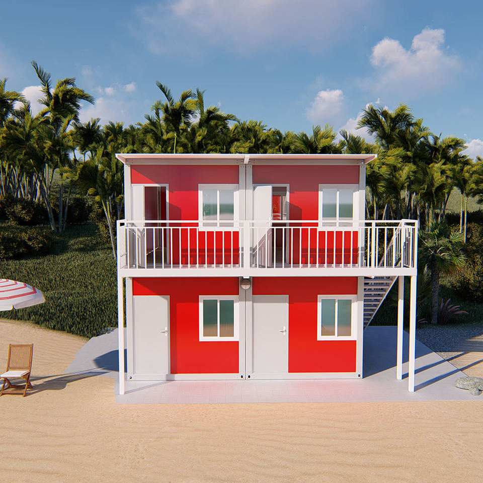 Multistory Beach Construction Container Portable House Steel Structure