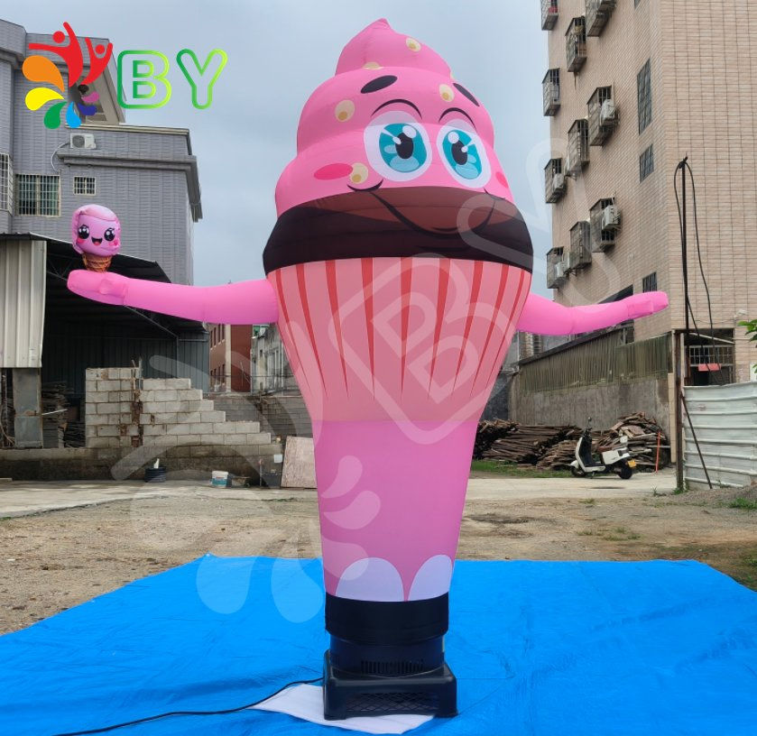 Boyan Quick Delivery Inflatable Air Man Dancer with Arrow for Ice Cream Store