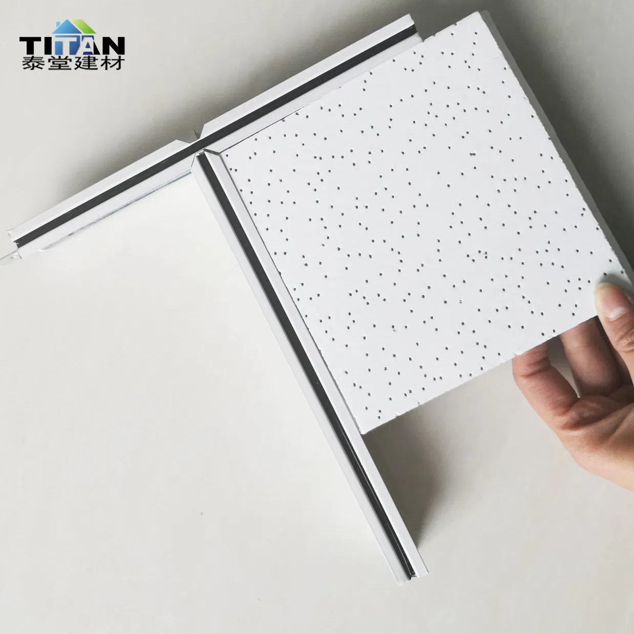 High Nrc Acoustic Cielo Falso Fibra Mineral Fiber Drop Black Ceiling Tiles