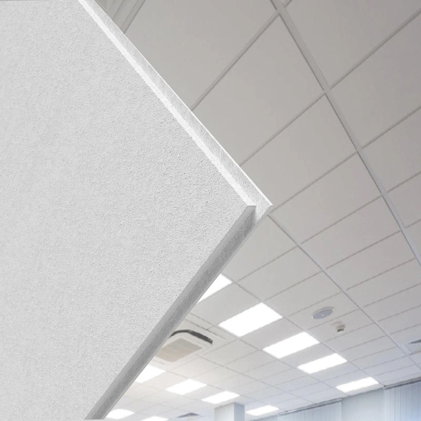 Super Market Use Acoustic Fiberglass Ceiling Tiles Building Materials