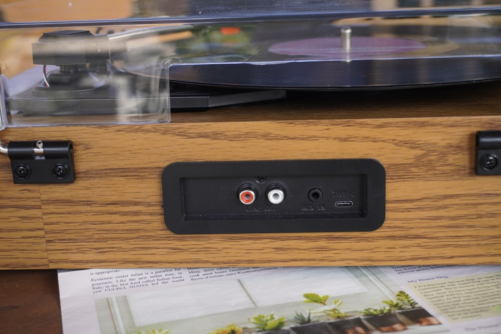 R108A Wooden Box Turntable Lp Playback HiFi Sound Effect Vinyl Record Player Phonograph