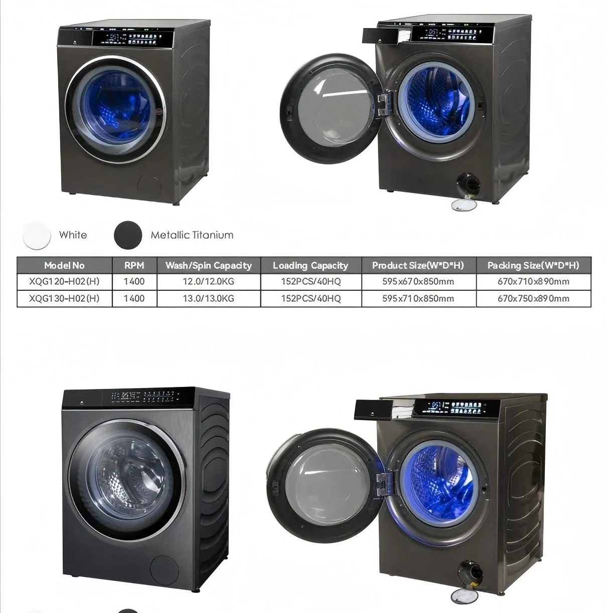 Automatic Laundry Smart 7-13kg Electric Automatic All in One Washer/Dryer