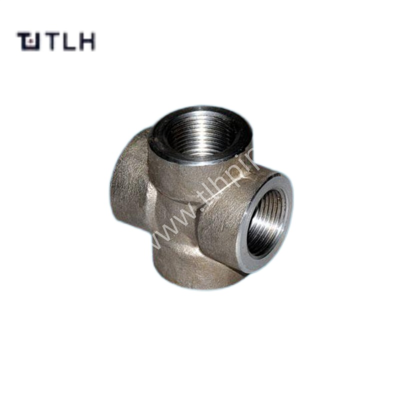3000/6000/9000lb Ss 304 Ss 316 Socket Weld Cross for Leak-Proof Connection