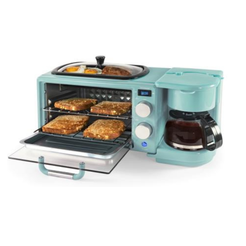 OEM-Supported Automatic Multifunctional 3-in-1 Breakfast Maker with 9L Capacity and Integrated Oven