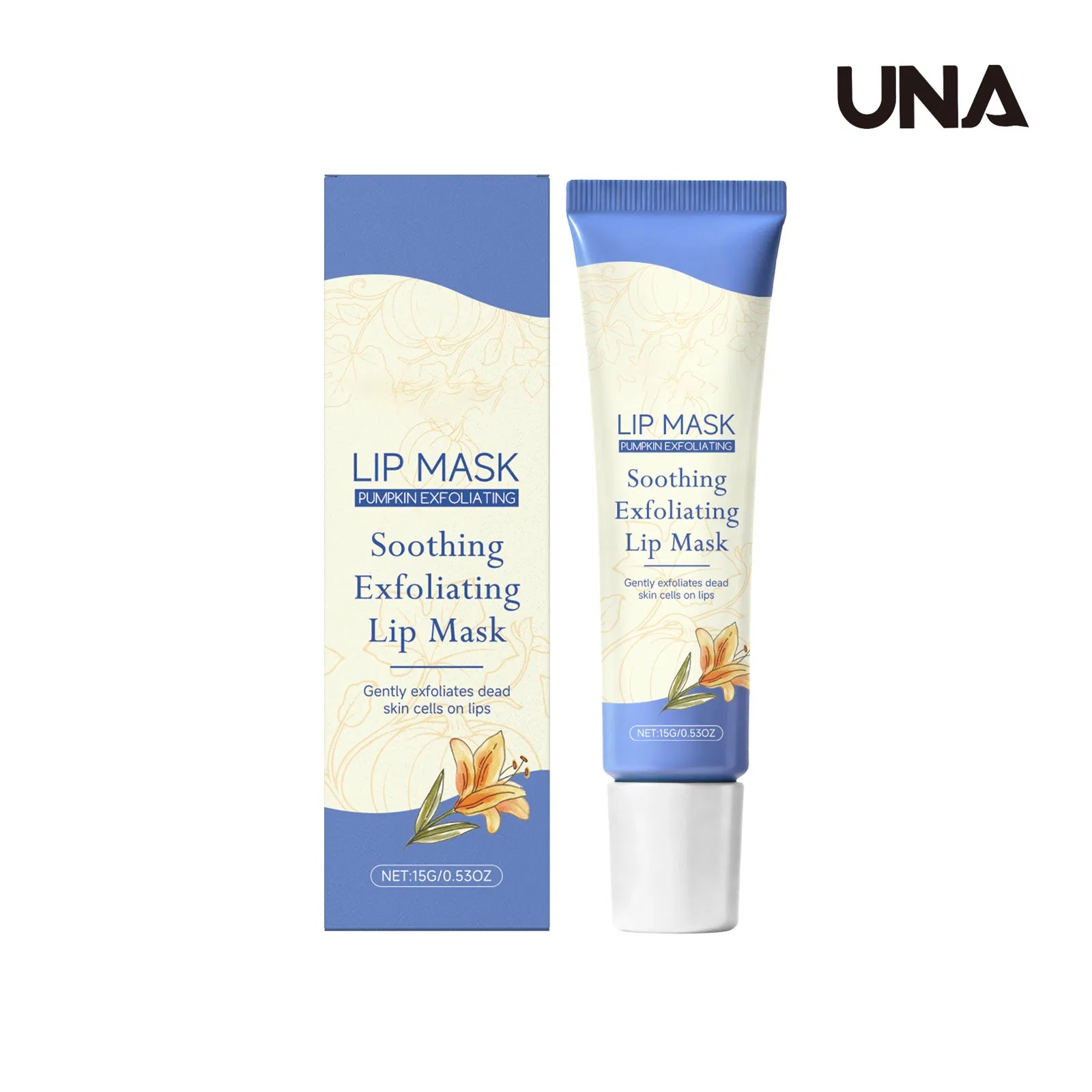 Pumpkin Lip Mask - Cares for Lip Skin, Soft and Moisturizing, Non-Sticky, Hydrating Lip Mask