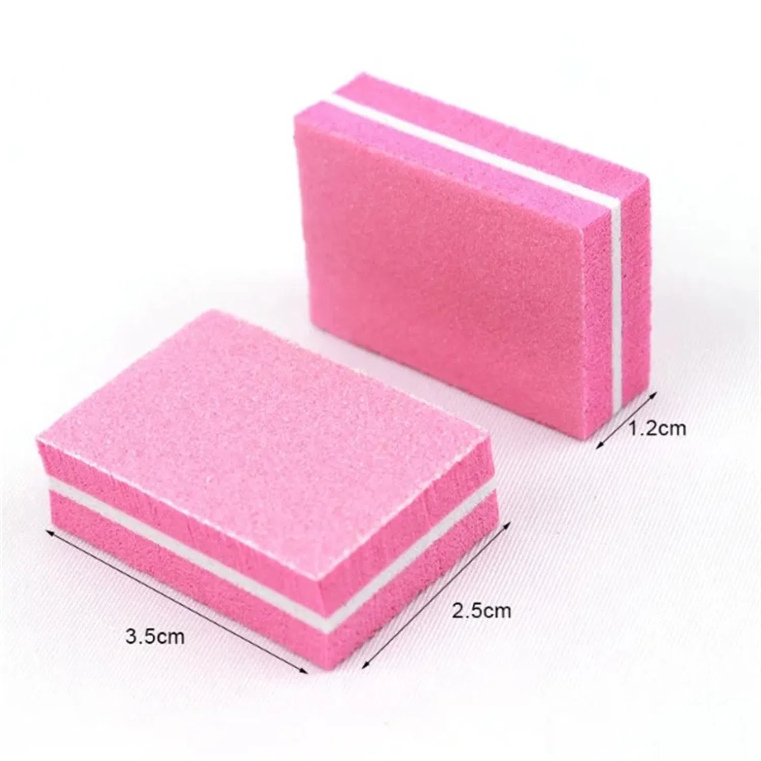 Mini Nail File Blocks Colorful Sponge Nail Polish Sanding Buffer Square Strips Polishing Manicure
