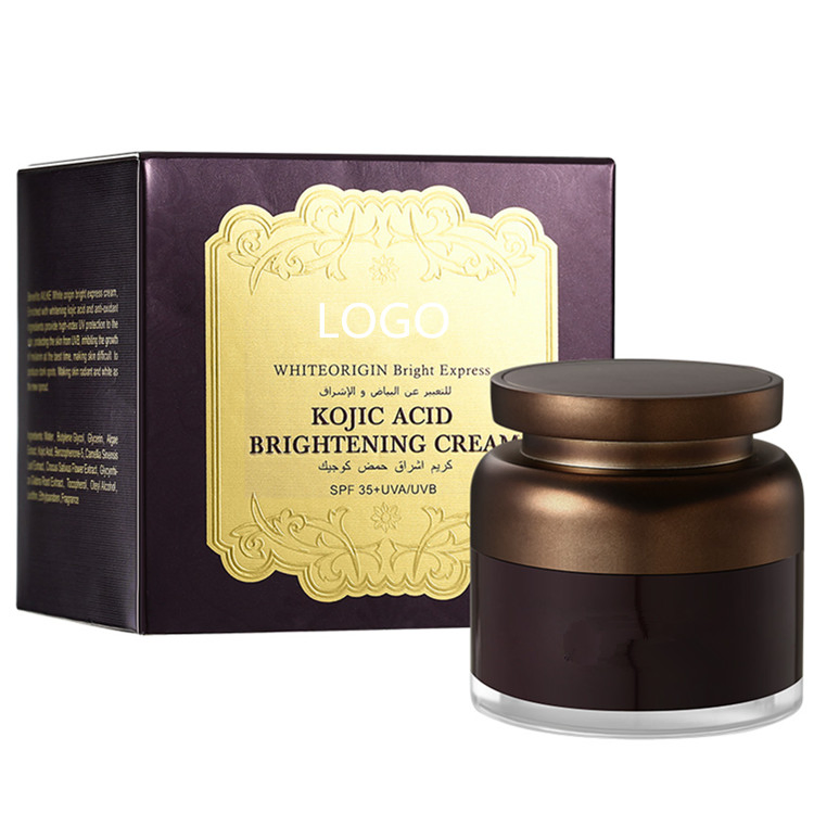OEM Custom Kojic Acid Bleaching Cream Black Skin Whitening Night Cream