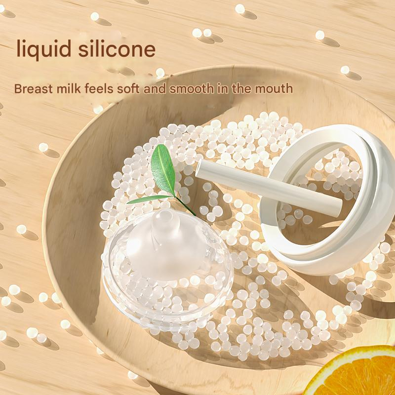 High Borosilicate Glass Baby Bottle Set with BPA-Free Nipple