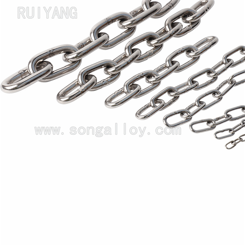 Polished Stainless Steel Welded Chain 7mm Stainless Steel Link Chain