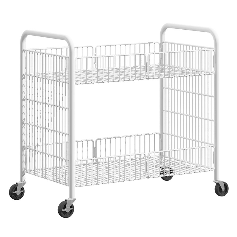 Best Selling Rust-Proof Corrosion-Resistant Large Capacity Display Rack Foldable Movable Trolley