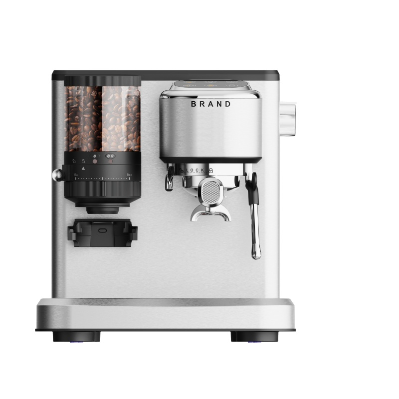 Electric Semi-Automatic Espresso Grinder Coffee Maker for Home