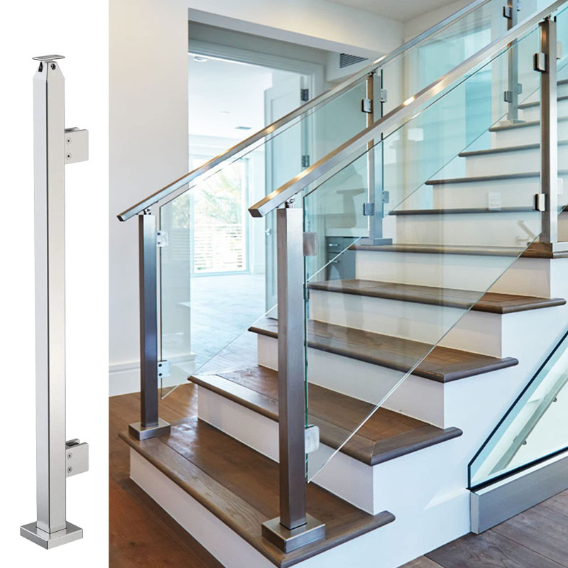 Cbmmart Natural Marble Flooring Wall Staircase for Elegant Glass Stairs Glass Steps