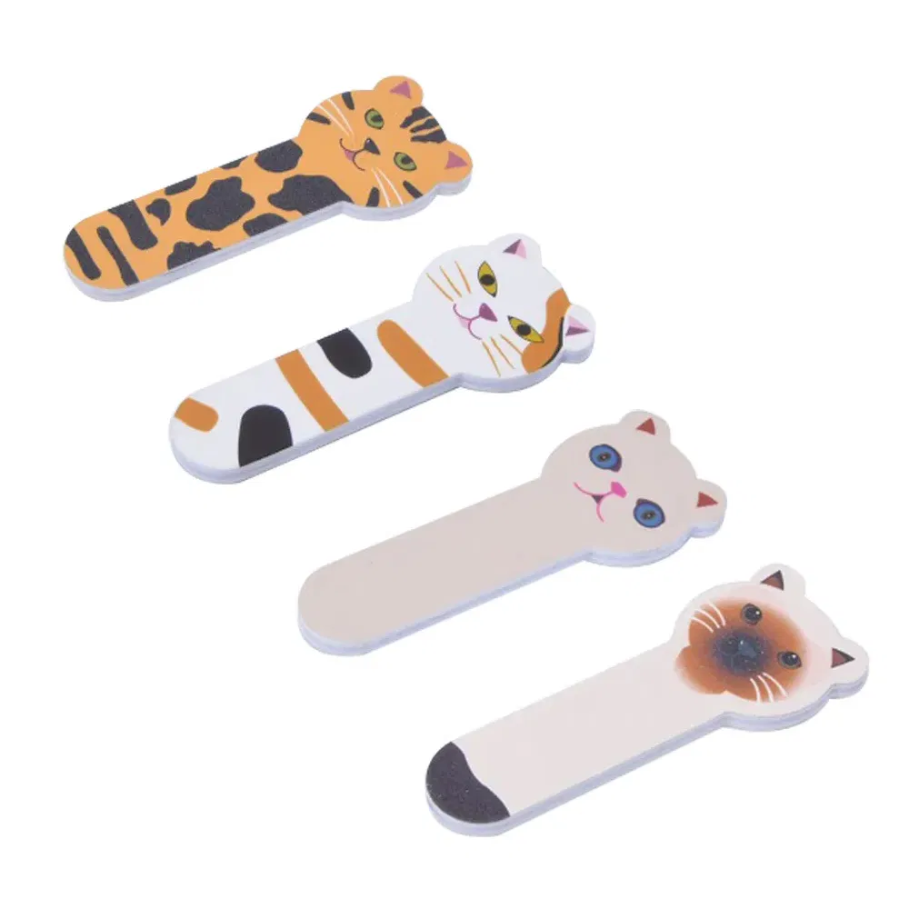 Mini Manicure File Supplies Two Sides Baby Cartoon Shape Wholesale Nail Buffer Sponge Nail Art Tools