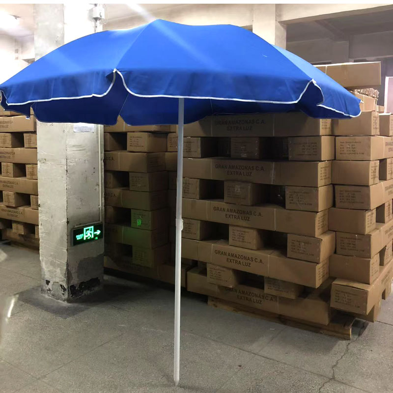 43inch 8ribs Outdoor Polyester Rain Protection Large Sizze Beach Umbrella