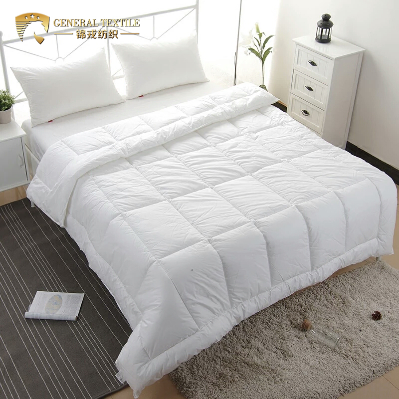 Luxury Cotton Fabric Hotel Duvet 90% White Duck Down Quilt