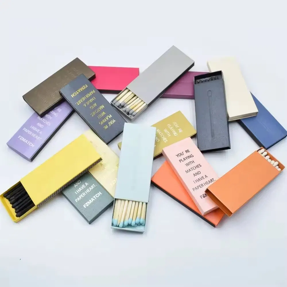 Wholesale Price for Colored Match Candle Match Customize Matchbox Colorful Matchsticks