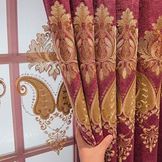 Living Room Gray Blackout Curtain Fabric Curtain Ningbo Mysure Home Customized Finished Curtains