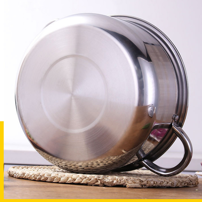 Wholesales 410 Stainless Steel Cookware Set of Five Pieces for Kitchen Cooking