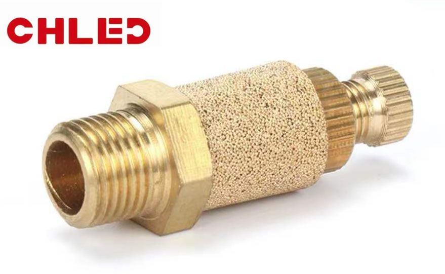 Пневматический глушитель SLL, медный, с фильтром