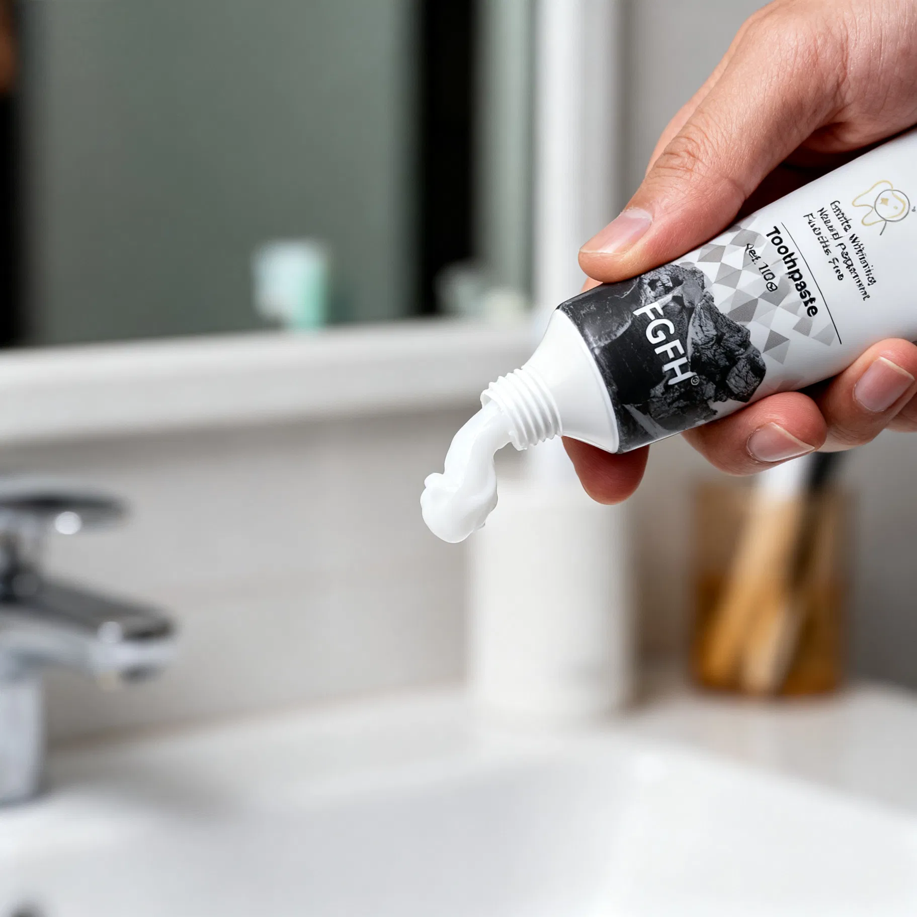 Отбеливающая зубная паста First Class с мятой, 100г