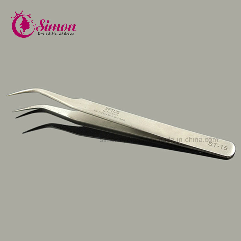 Vetus St-15 Grafting Eyelash Dedicated Stainless Steel Tweezers