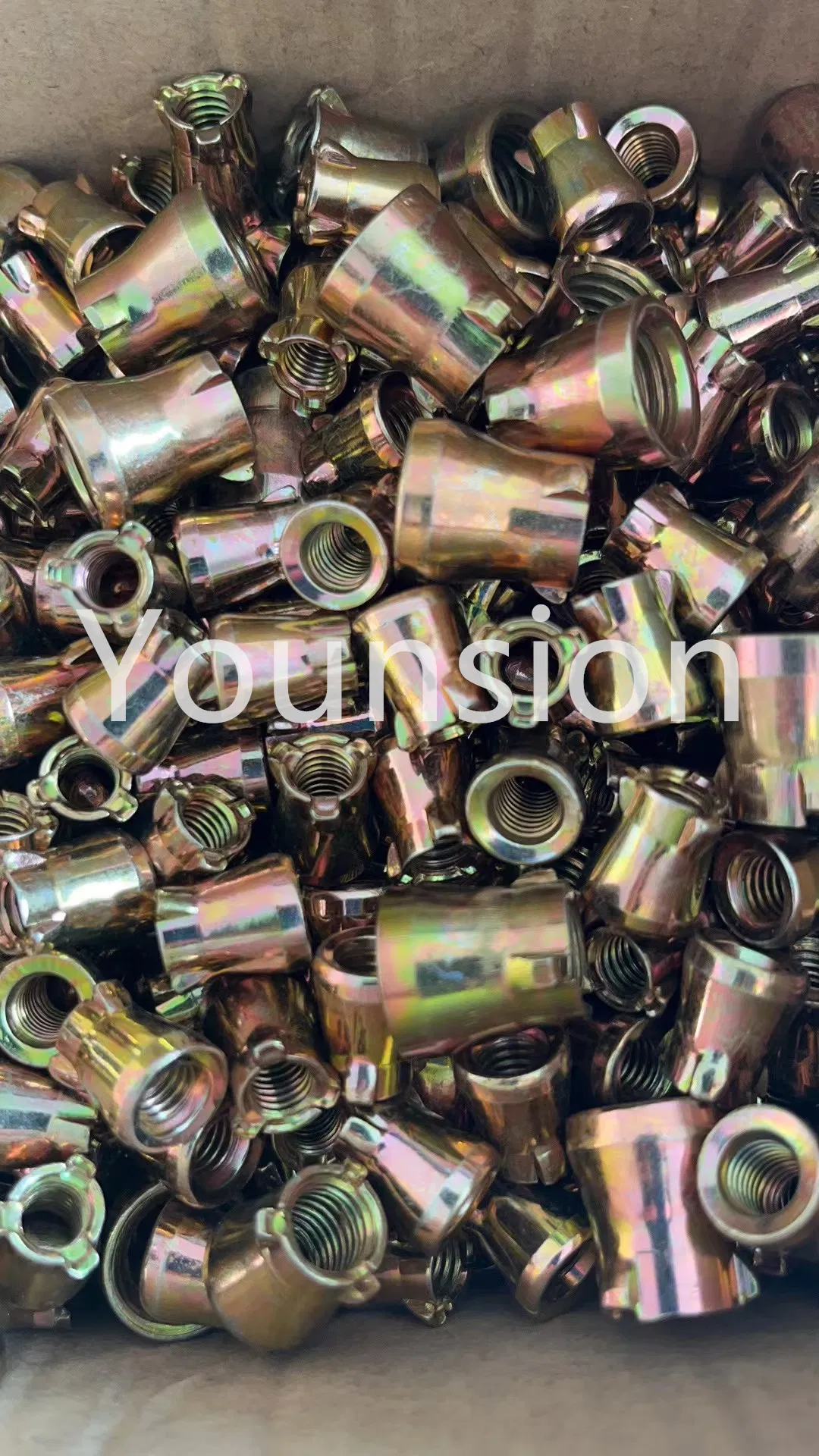 Анкерная гайка из углеродистой стали с желтым цинком, 3 шт.