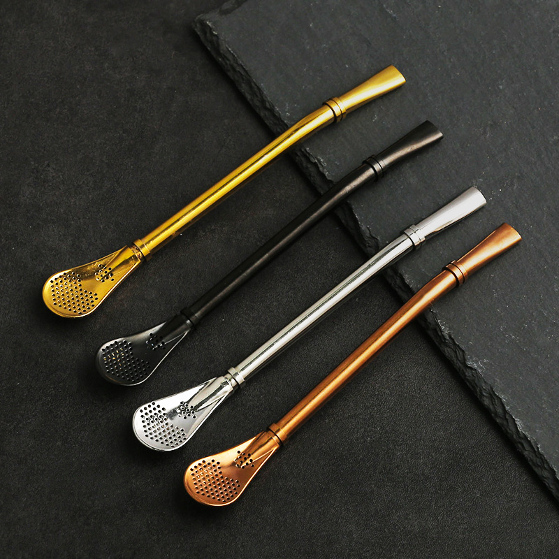 4 Pieces Set Drinkware Mint Julep Cocktail Drinking Straws Mojito Straws