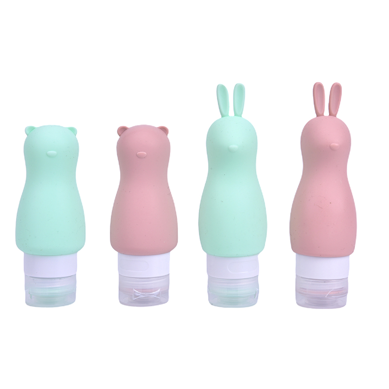 Portable Cute Refillable Travel Silicone Empty Bottles Lotion Sub-Bottling Tube