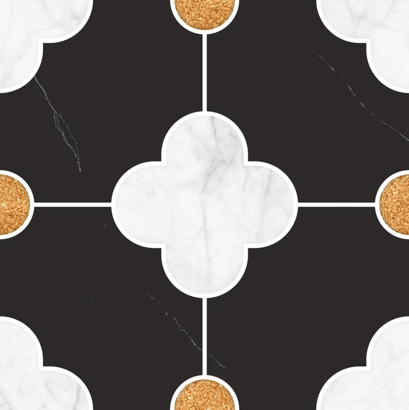 Building Material Stylish Ceramic Wall and Floor Tiles for Upscale Bathrooms