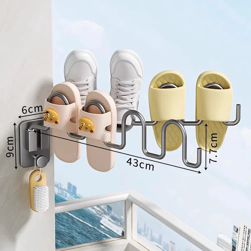 Multi-Socket Space-Saving Drying Rack Stainless Steel Material Mi30057
