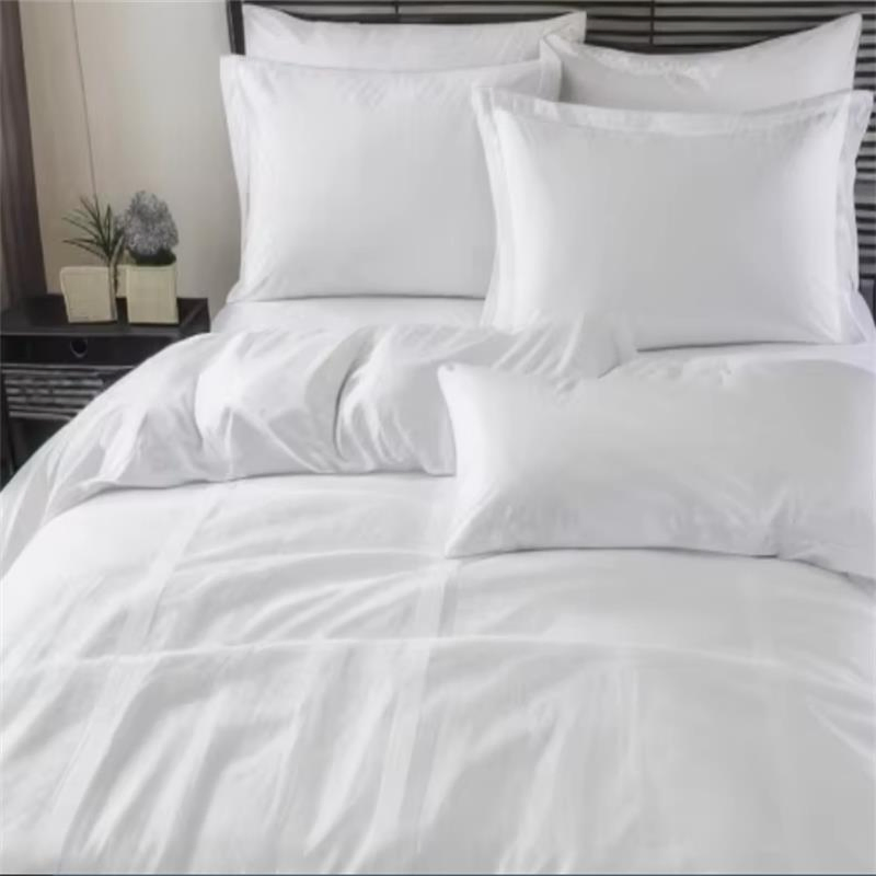 200-Thread Count Polyester Cotton Blend Percale Weave Plain Flat Sheet