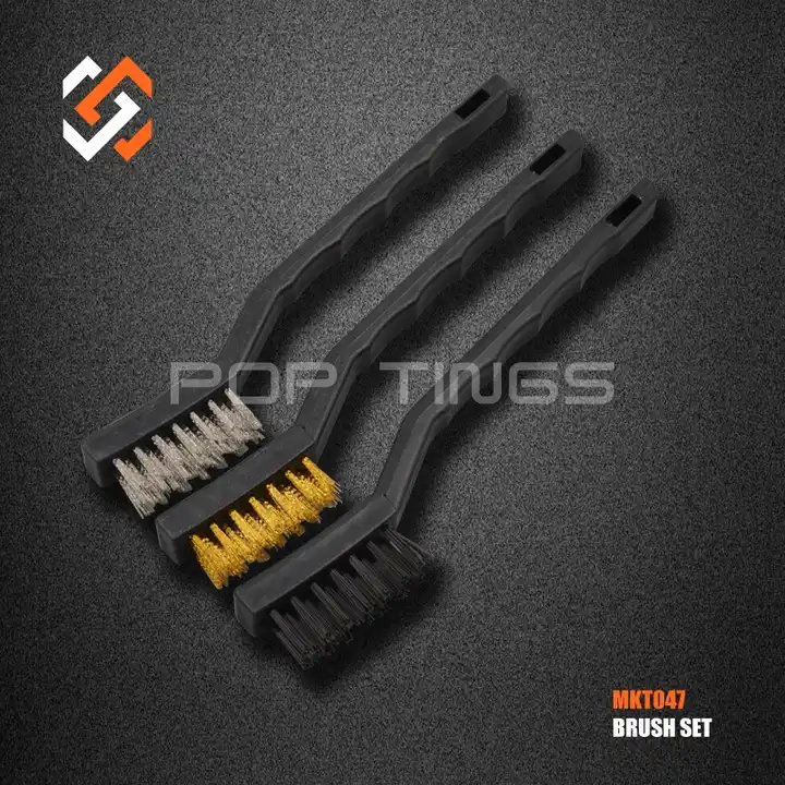 Набор щёток для ювелирных работ MKT047, 3 шт.