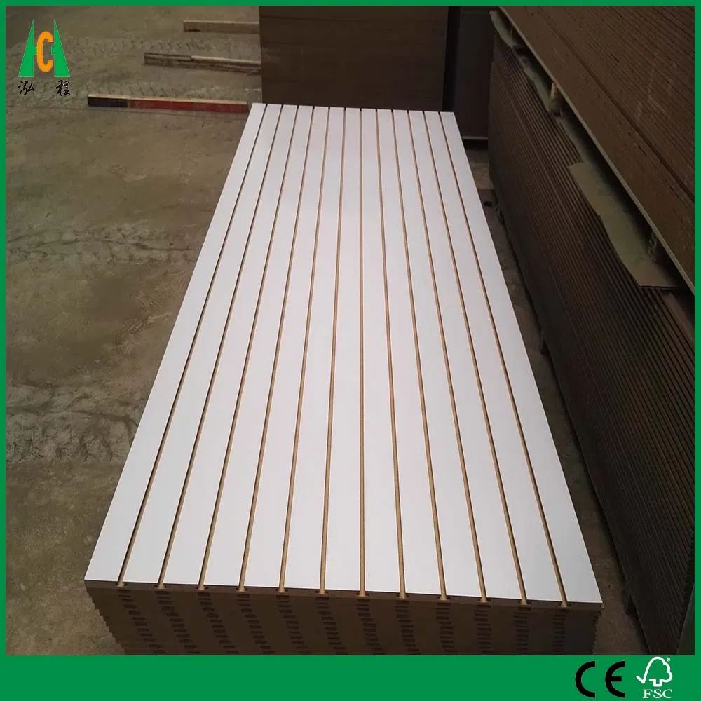 Slatwall Melamine Slotted MDF Board with Aluminum