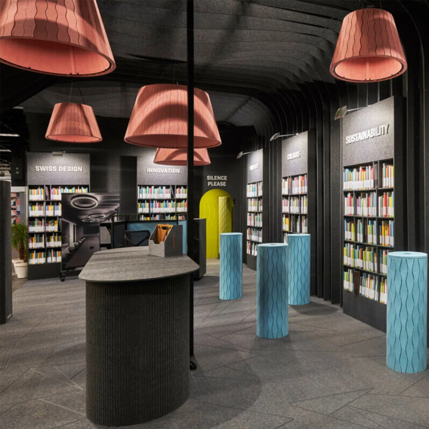 Eco Friendly Material Office Felt Lighting Acoustic Lamp