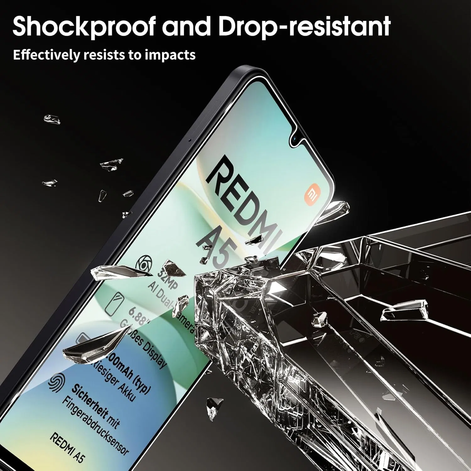 Защитное стекло для Xiaomi Redmi A5 4G, прозрачное