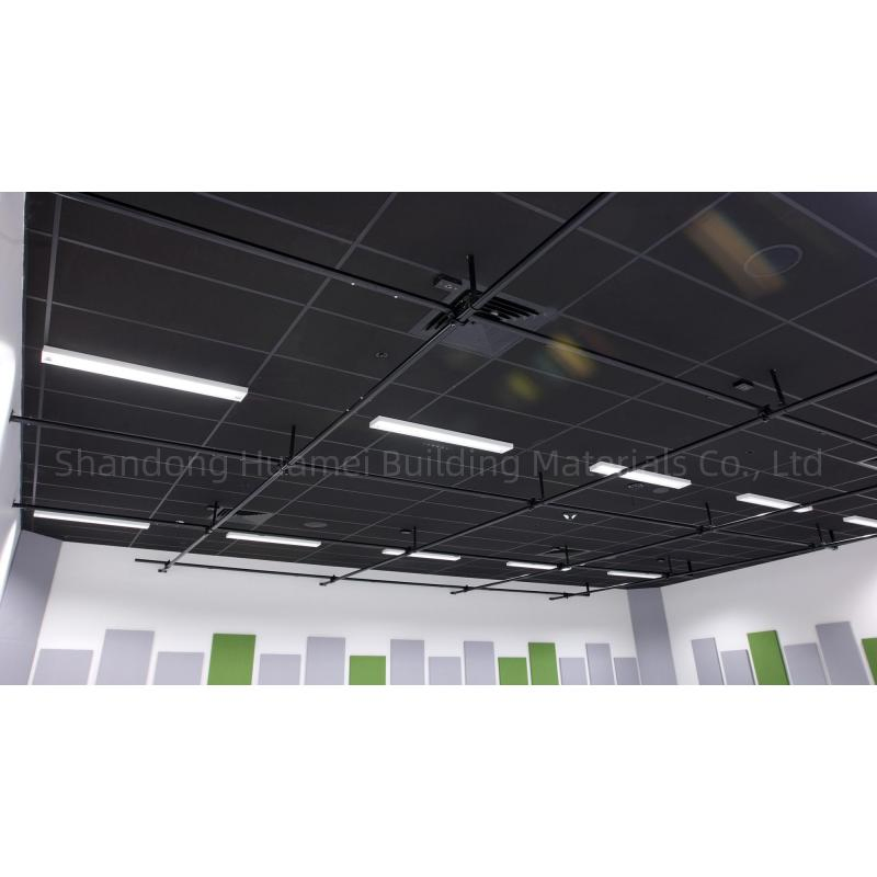 Easy Installation Fiber Glass Acoustic Ceiling Tiles Decorative Materials