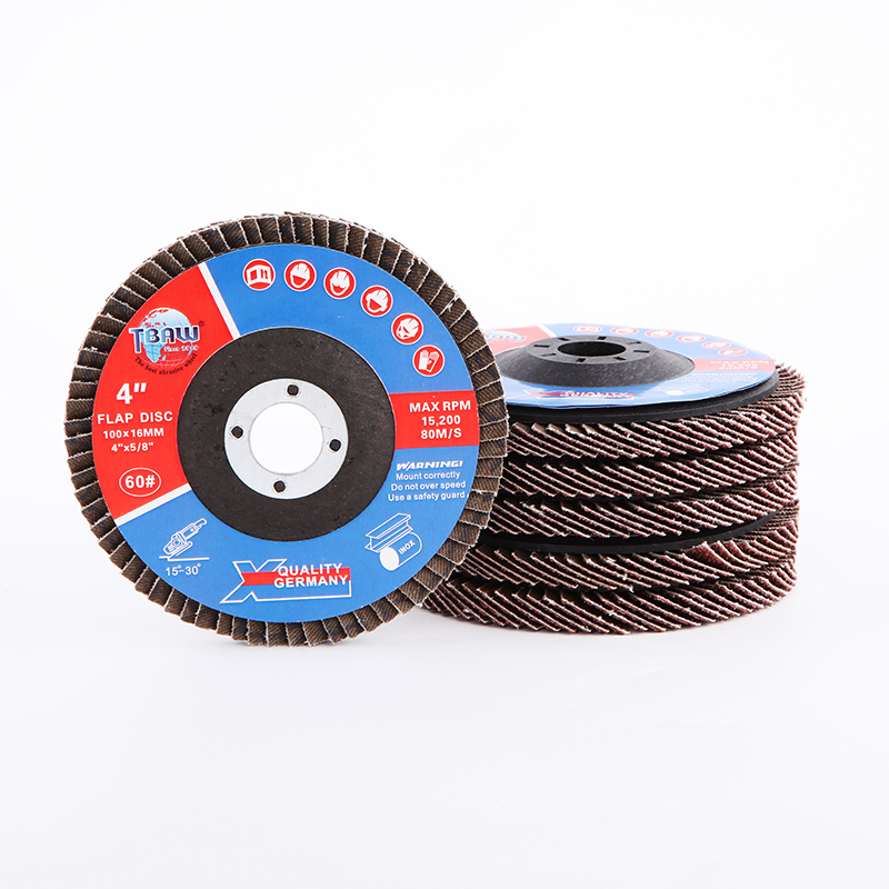 China Factory 4inch 100X16mm Aluminum Oxide Red Sand T27/T29 Flap Disc