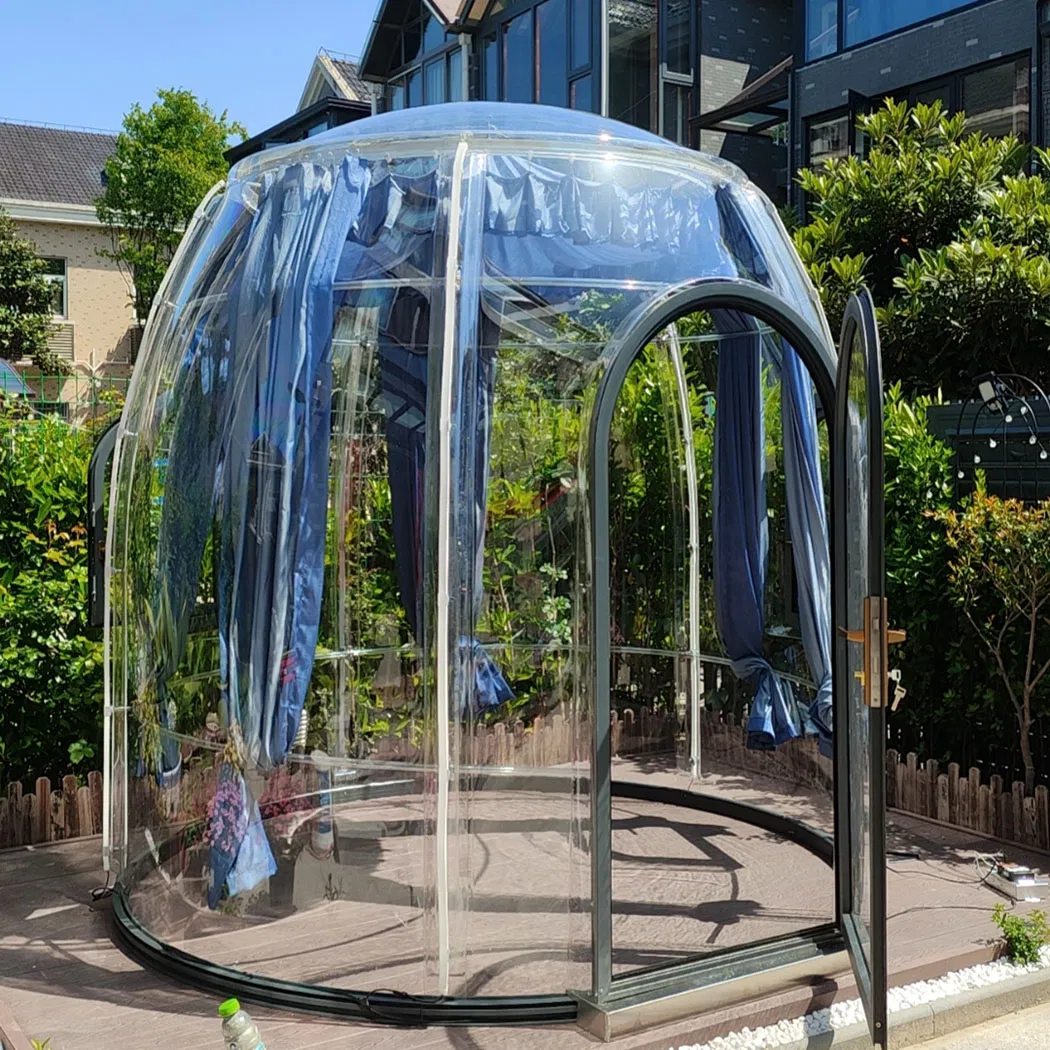 Outdoor Dining Soundproof Spherical Windproof Polycarbonate Panels Camping Restaurant Transparent Room Dome